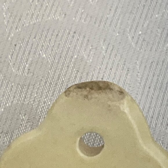 Vintage Pfaltzgraff 515 Ceramic Spoon Rest With Brown Floral Design - Picture 5 of 5